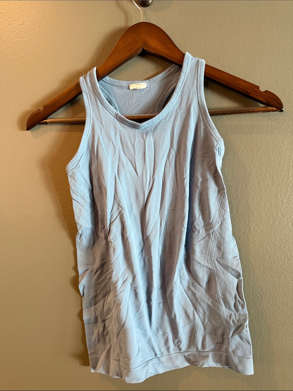 Athleta Light Blue Ribbed Tank Top for Girls